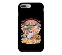 Carcasa para iPhone 7 Plus/8 Plus Summerween Ghost Chilling Beach Calabaza