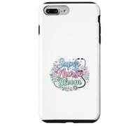 Carcasa para iPhone 7 Plus/8 Plus Super Nurse Bloom Tema Médico Floral