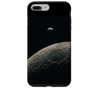 Carcasa para iPhone 7 Plus/8 Plus Superficie Lunar con Vista de Escena Oscura mínima de la Tierra lejana