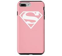 Carcasa para iPhone 7 Plus/8 Plus Supergirl White & Pink Shield