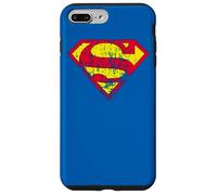 Carcasa para iPhone 7 Plus/8 Plus Superman Classic Yello & Red Logo Distressed