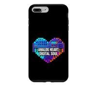 Carcasa para iPhone 7 Plus/8 Plus Synth Music Producer Analog Heart Digital Soul