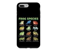 Carcasa para iPhone 7 Plus/8 Plus Tabla de Nombres de Especies de Ranas para niños Guía de Aprendizaje de Ranas Lindas