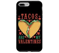 Carcasa para iPhone 7 Plus/8 Plus Tacos Are My Valentine Funny Valentine’s Day Foodie
