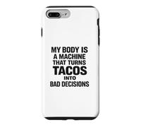 Carcasa para iPhone 7 Plus/8 Plus Tacos en Malas Decisiones Humor Divertido de Tacos
