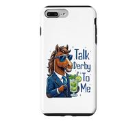 Carcasa para iPhone 7 Plus/8 Plus Talk Derby To Me Funny Cool Racing Horse Men Women