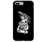 Carcasa para iPhone 7 Plus/8 Plus Tatuado Skater Girl Blackwork
