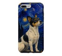 Carcasa para iPhone 7 Plus/8 Plus Teddy Roosevelt Terrier Perro Van Gogh Noche Estrellada