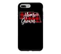 Carcasa para iPhone 7 Plus/8 Plus Tela Escocesa roja cultivada en casa de Nebraska Buffalo NE State Love