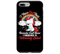 Carcasa para iPhone 7 Plus/8 Plus Tengo el Pelo Rojo Porque Dios sabía Que necesitaba una Etiqueta de Advertencia