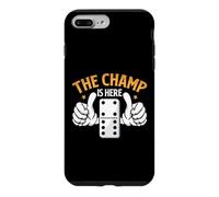 Carcasa para iPhone 7 Plus/8 Plus The Champ Is Here Dominó King Domino Player Tile Lover