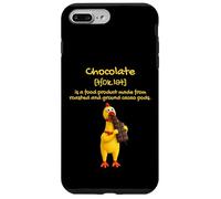 Carcasa para iPhone 7 Plus/8 Plus The Definition of Chocolat with Funny Yellow Rubber Chicken