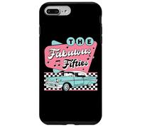 Carcasa para iPhone 7 Plus/8 Plus The Fifties 1950s Car Music Checkerboard Rockabilly Sock Hop