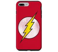 Carcasa para iPhone 7 Plus/8 Plus The Flash Logo Distressed White & Yellow