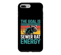 Carcasa para iPhone 7 Plus/8 Plus The Goal Is Sewer Rat Energy Meme caótico -
