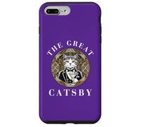 Carcasa para iPhone 7 Plus/8 Plus The Great Catsby, diseño Divertido de Gatos, Amante de los