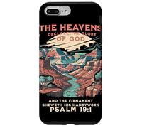 Carcasa para iPhone 7 Plus/8 Plus The Heavens Declare Glory of God Salmo 19:1 Vintage Hiker