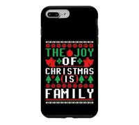 Carcasa para iPhone 7 Plus/8 Plus The Joy of Christmas is Family Ugly Sweater Holiday Art