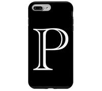 Carcasa para iPhone 7 Plus/8 Plus The Letter P - Monograma con Inicial de Alfabeto mayúscula de Estilo clásico