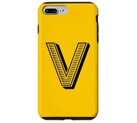 Carcasa para iPhone 7 Plus/8 Plus The Letter V Fun Big and Bold for Eventos Family Teams Group