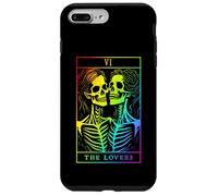 Carcasa para iPhone 7 Plus/8 Plus The Lovers Tarot Card Oculto Goth Lesbianas Esqueleto Halloween