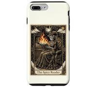 Carcasa para iPhone 7 Plus/8 Plus The Spicy Reader Tarot Card Skeleton Romantasy Amante de los Libros