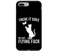 Carcasa para iPhone 7 Plus/8 Plus There It Goes My Last Flying Fuck Funny Sarcastic Cat Adulto