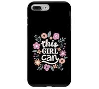 Carcasa para iPhone 7 Plus/8 Plus This Girl Can Cute Floral Empowerment Tipografía