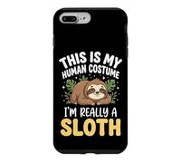 Carcasa para iPhone 7 Plus/8 Plus This Is My Human Costume I'm Really A Sloth Persona Perezosa