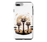 Carcasa para iPhone 7 Plus/8 Plus Three Ostrich Moon Big Bird Parody Safari
