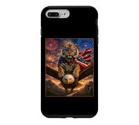 Carcasa para iPhone 7 Plus/8 Plus Tiger on Bald Eagle - Gafas de Bandera Estadounidense de EE. UU