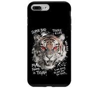 Carcasa para iPhone 7 Plus/8 Plus Tigre Ojos Rojos Mirada Furiosa Estilo Callejero Vibraciones