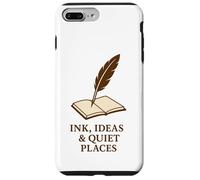 Carcasa para iPhone 7 Plus/8 Plus Tinta, Ideas y Lugares tranquilos: Libro de Pluma de Pluma