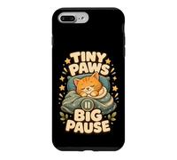 Carcasa para iPhone 7 Plus/8 Plus Tiny Paws Big Pause Gato Siesta Calma