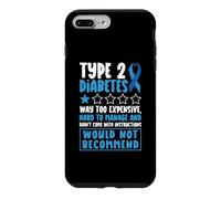 Carcasa para iPhone 7 Plus/8 Plus Tipo 2 Mes de Concientización sobre la Diabetes Guerrero Superviviente Luchador T2D