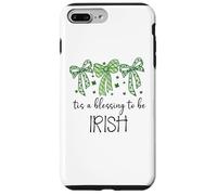 Carcasa para iPhone 7 Plus/8 Plus Tis a Blessing to be Irish Blessings St Patricks Lucky Women