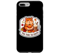 Carcasa para iPhone 7 Plus/8 Plus Tis The Season Hámster Otoño Otoño Calabaza Especias Hojas