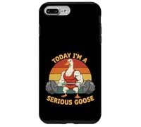 Carcasa para iPhone 7 Plus/8 Plus Today I'm A Serious Goose Levantamiento Pesas Gimnasio Fitness