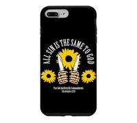 Carcasa para iPhone 7 Plus/8 Plus Todo Pecado Es Igual Ante Dios Diseño de Girasol
