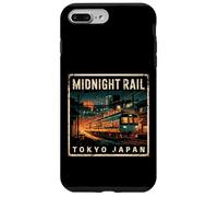 Carcasa para iPhone 7 Plus/8 Plus Tokio Japón Midnight Train Vintage Rail Otaku Fan Souvenir
