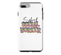 Carcasa para iPhone 7 Plus/8 Plus Trabajador Social Escolar Tie Dye Apreciación Trabajo Social