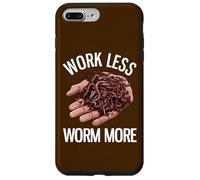 Carcasa para iPhone 7 Plus/8 Plus Trabajar Menos Gusanos Más Divertido Cultivo de Gusanos