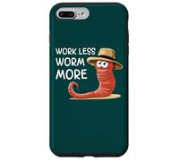 Carcasa para iPhone 7 Plus/8 Plus Trabajar Menos Gusanos Más Divertido Cultivo de Gusanos