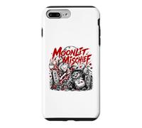 Carcasa para iPhone 7 Plus/8 Plus Travesuras iluminadas por la Luna Japonesa Kitsune Tanuki Noche