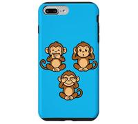 Carcasa para iPhone 7 Plus/8 Plus Tres Monos sabios | Cute Chibi - Speak Hear See No Evil
