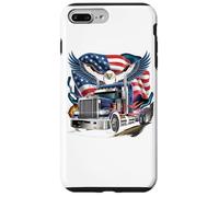 Carcasa para iPhone 7 Plus/8 Plus Truck Driver Trucker Camiseta Hombre Papá Big Rig American
