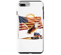 Carcasa para iPhone 7 Plus/8 Plus Truck Driver Trucker Camiseta Hombre Papá Big Rig American