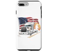 Carcasa para iPhone 7 Plus/8 Plus Truck Driver Trucker Camiseta Hombre Papá Big Rig American