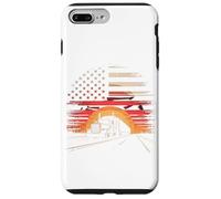 Carcasa para iPhone 7 Plus/8 Plus Truck Driver Trucker Camiseta Hombre Papá Big Rig American