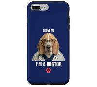 Carcasa para iPhone 7 Plus/8 Plus Trust I'm A Dogtor Funny Basset Hound Veterinario Cirujano